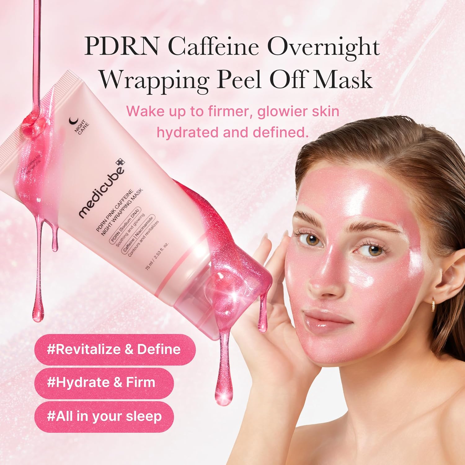 Medicube PDRN Caffeine Peel Off Mask Skincare