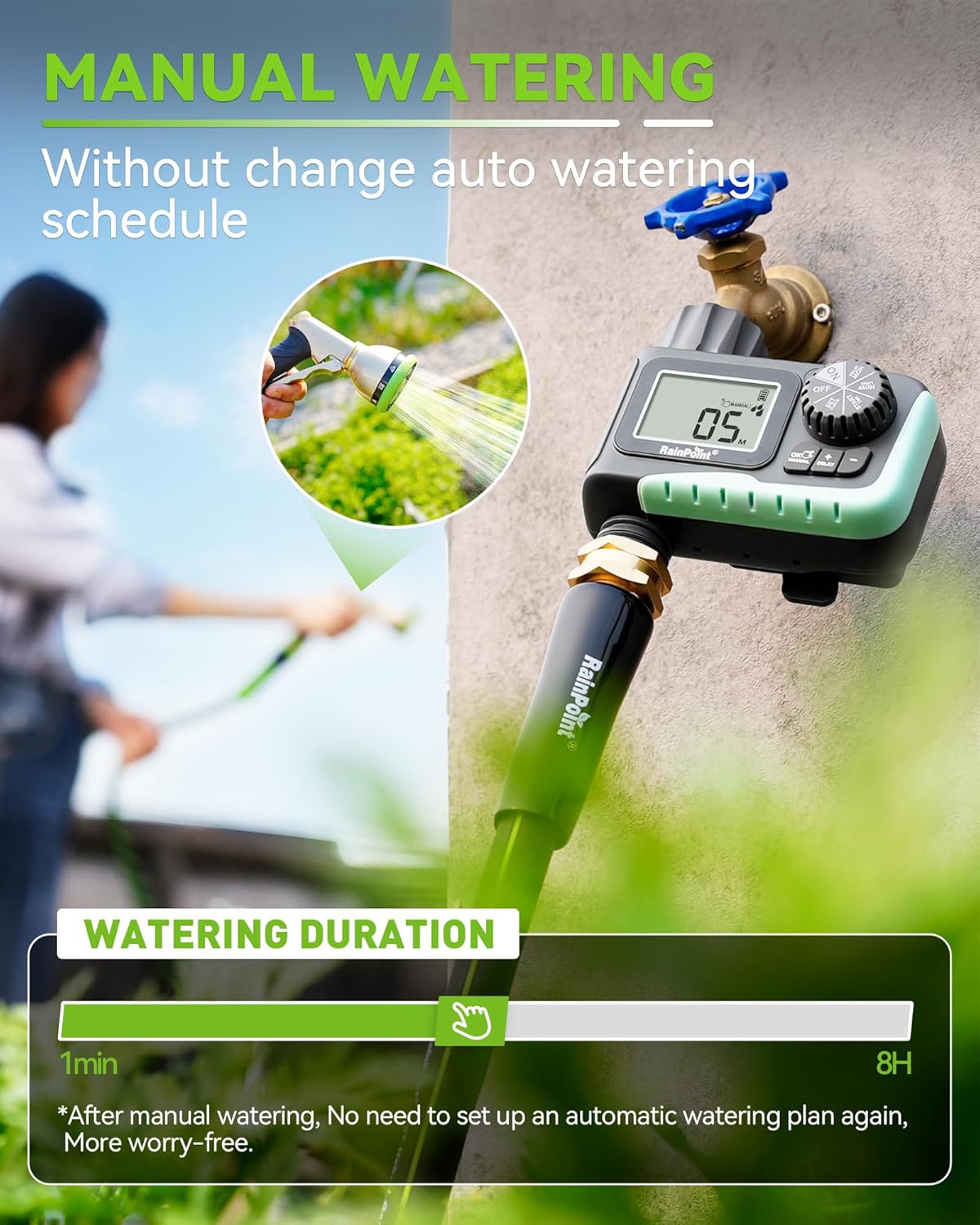RAINPOINT Programmable Sprinkler Timer
