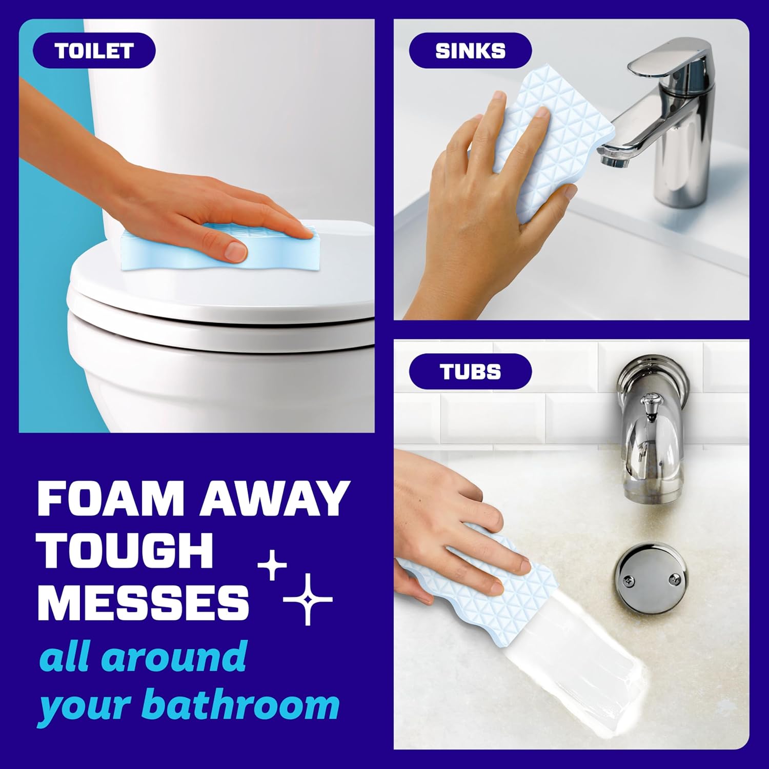 Foaming Sponge Cleaner for Home Surfaces