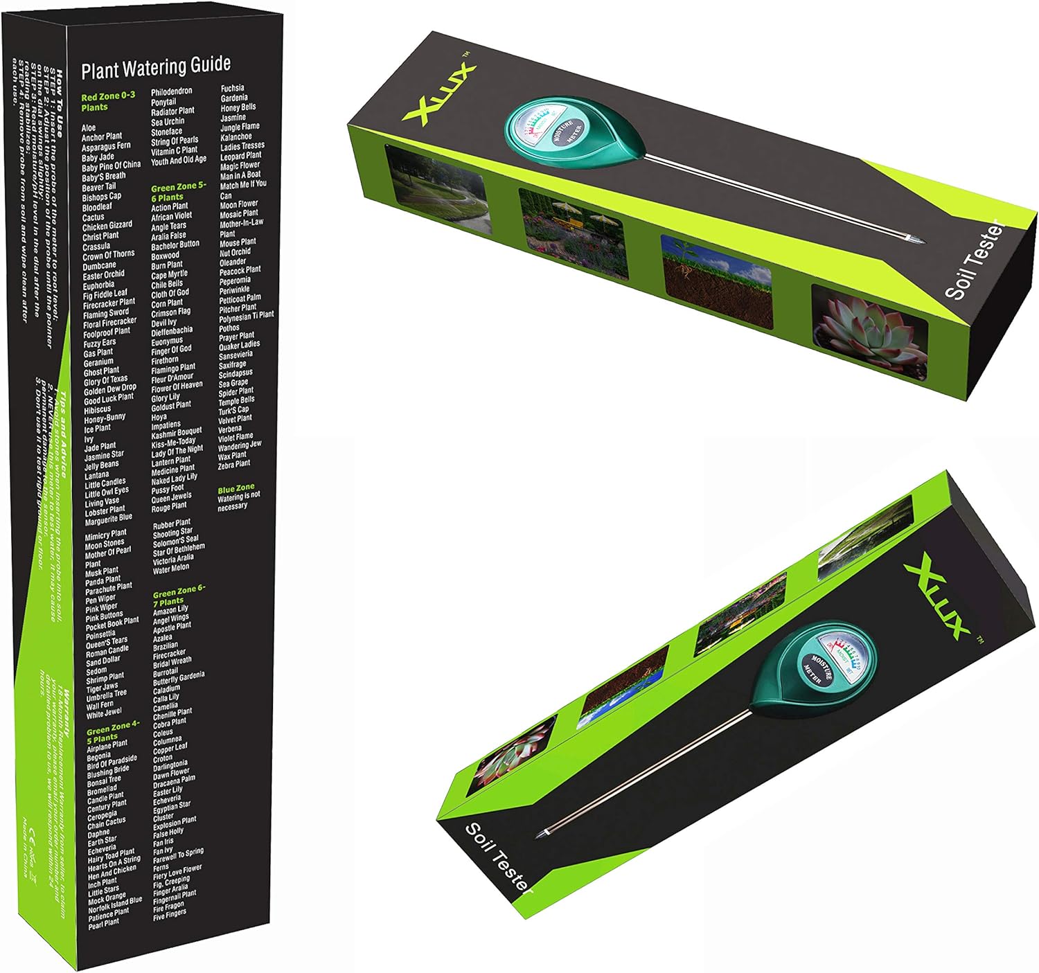 XLUX Soil Moisture Meter Plant Water Monitor