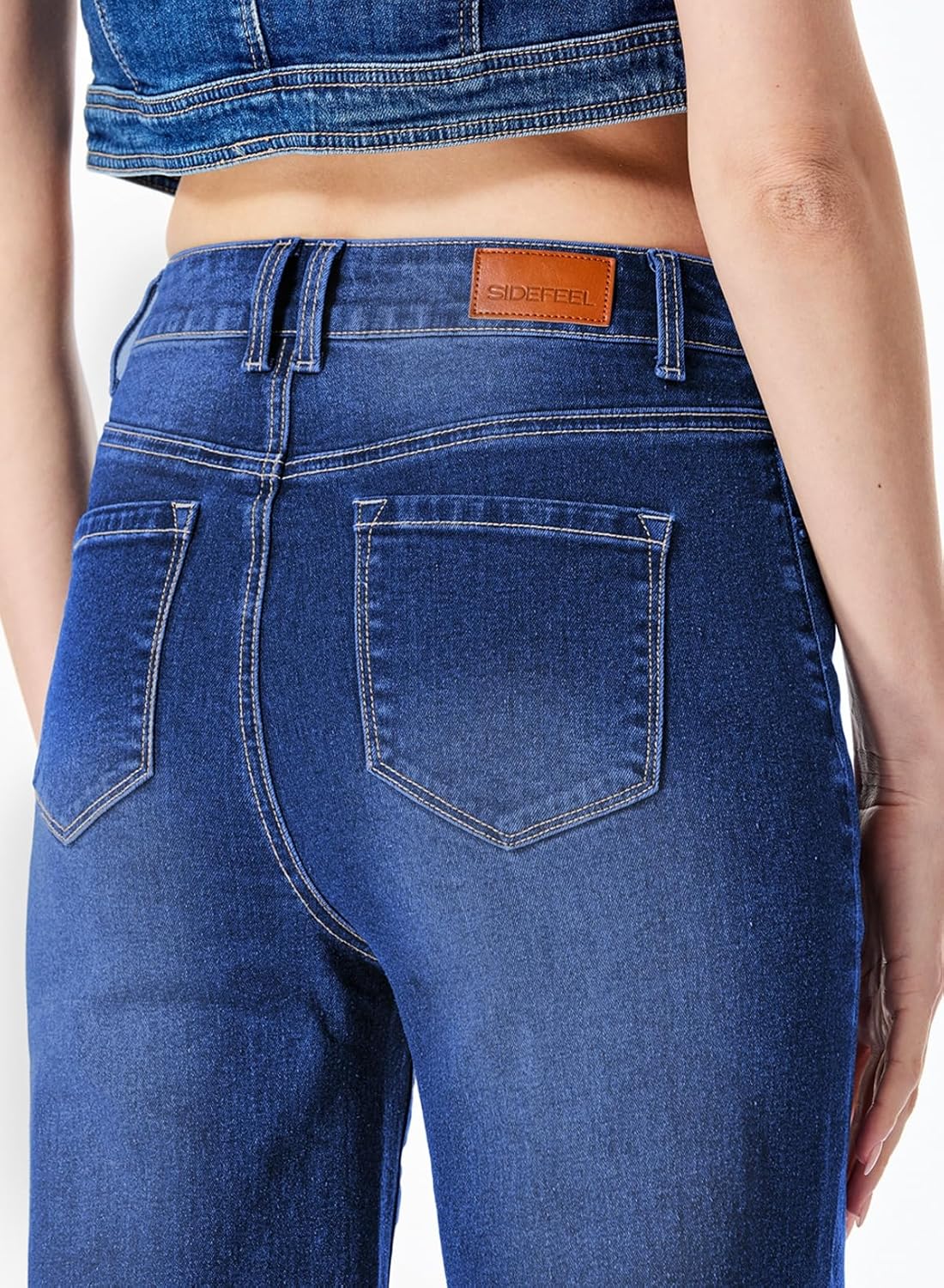 Sidefeel Women's Wide Leg Jeans Pants