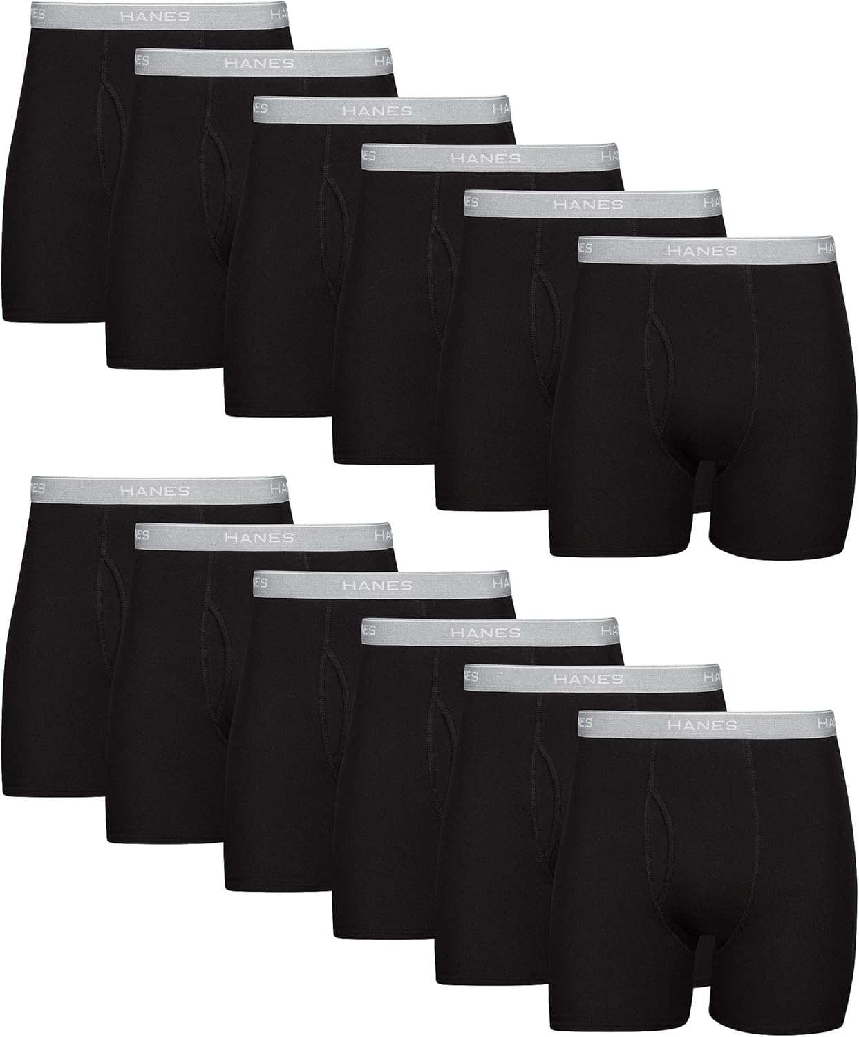 Hanes Men’s Boxer Briefs Cool Dri Cotton
