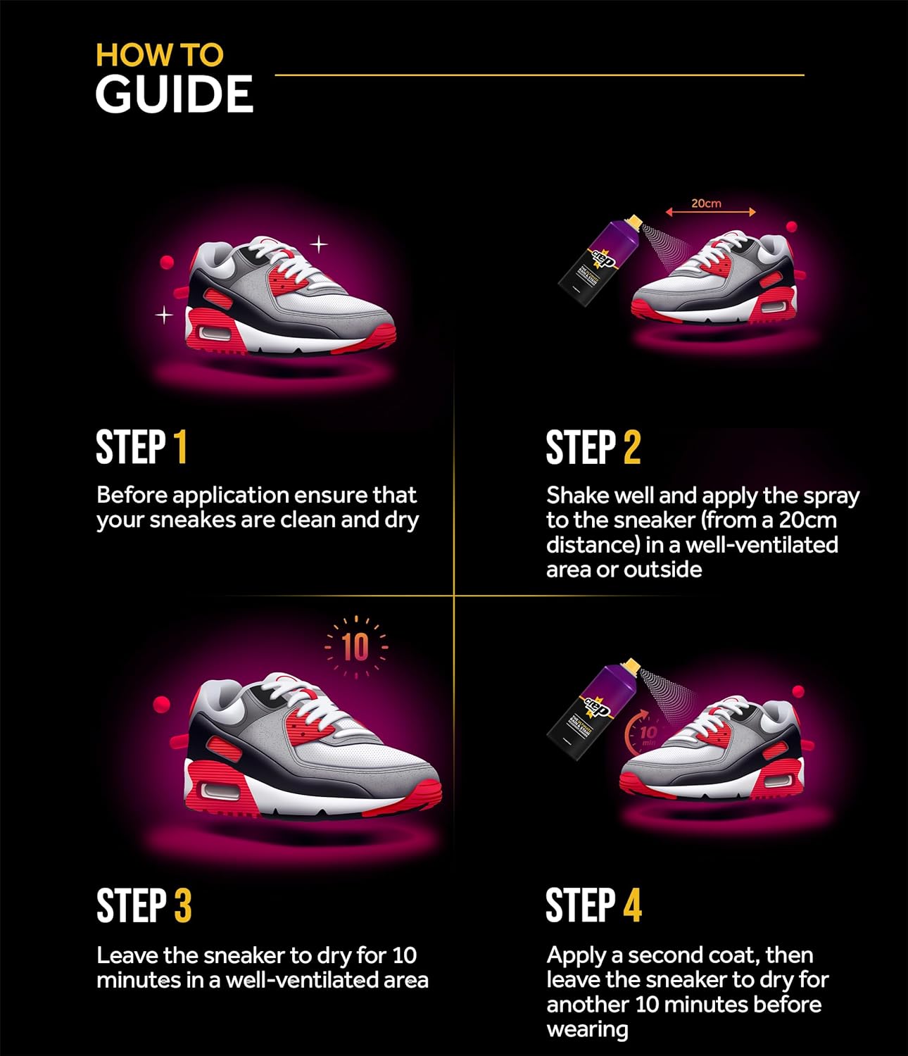 Shoe Protector Spray Waterproof for Sneakers