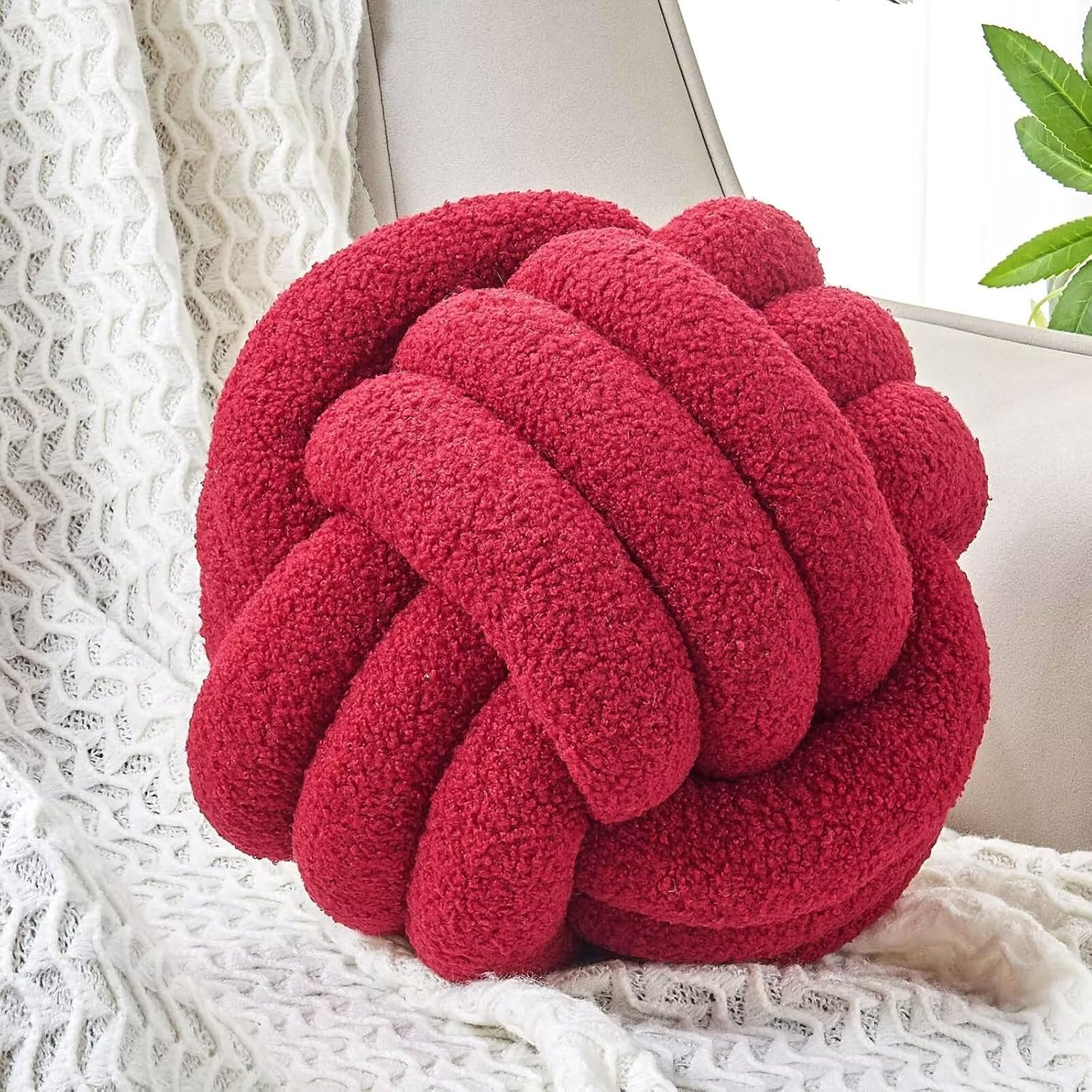 Uvvyui Knot Pillow Ball Soft Home Decorative