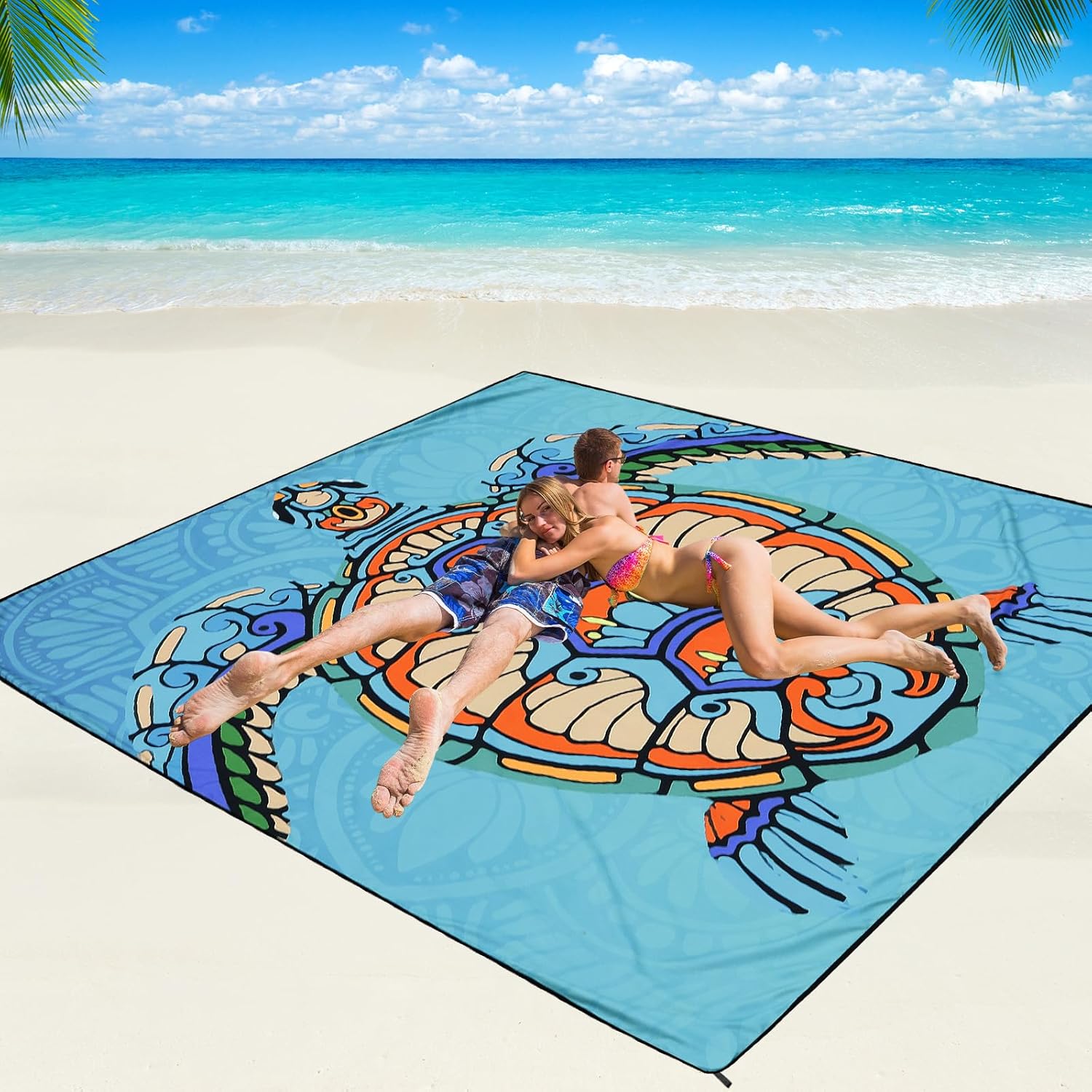 Beach Blanket Waterproof Sandproof Beach Mat