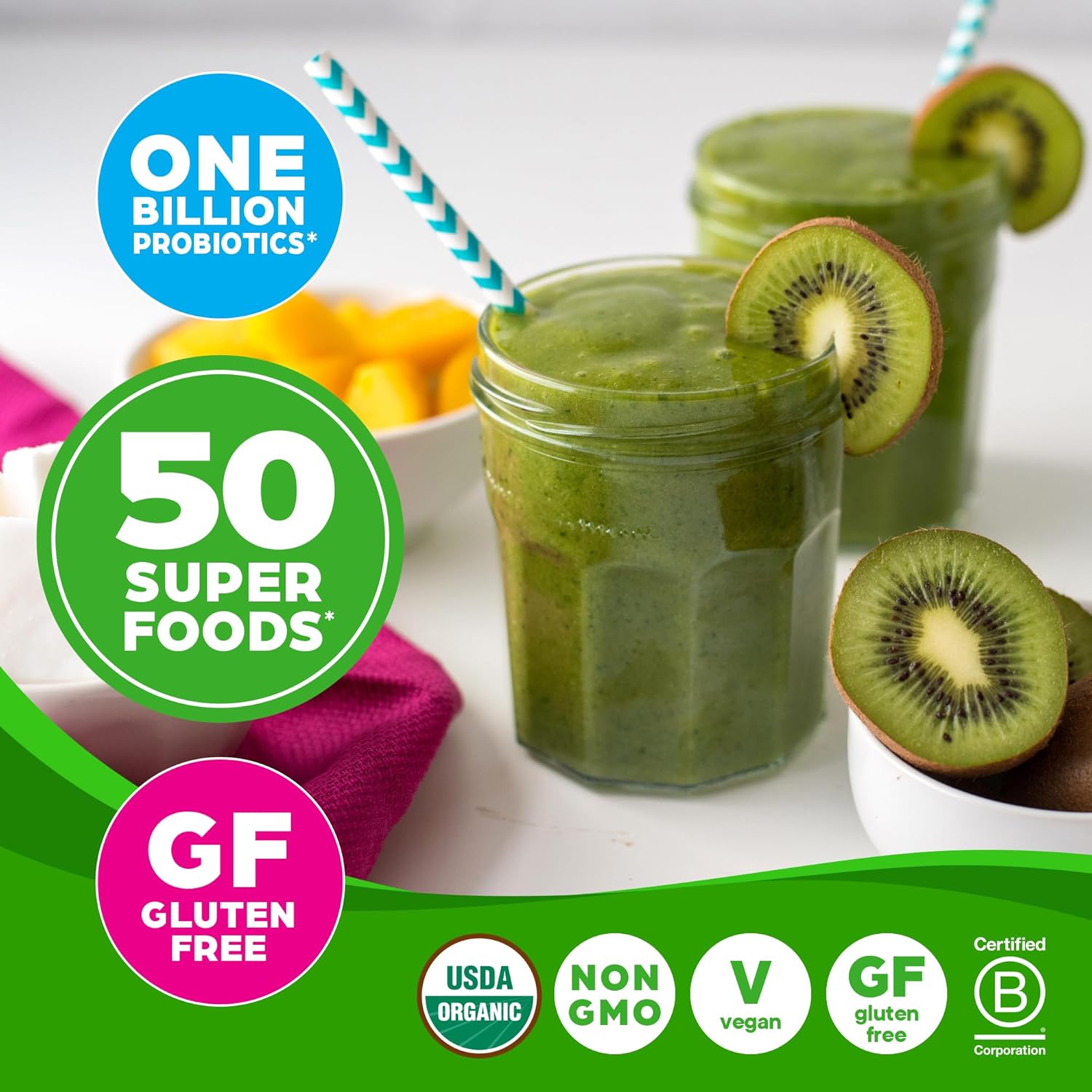 Orgain Organic Greens Powder – 50 Superfoods