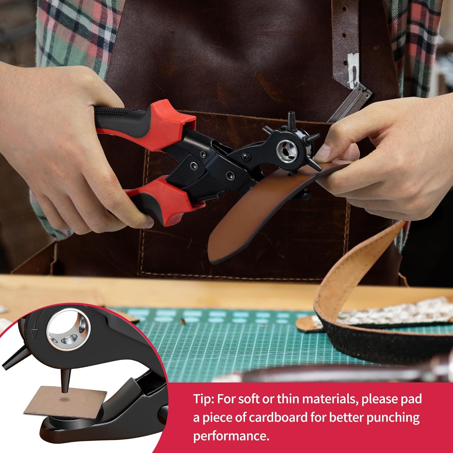 XOOL Leather Hole Punch Plier Kit