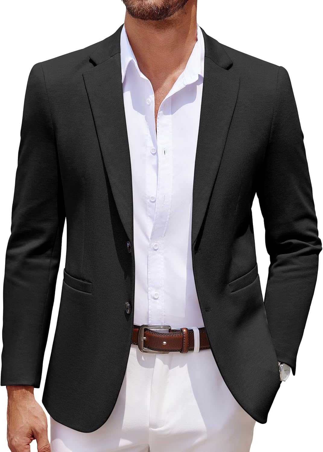 COOFANDY Men’s Casual Knit Blazer Jacket