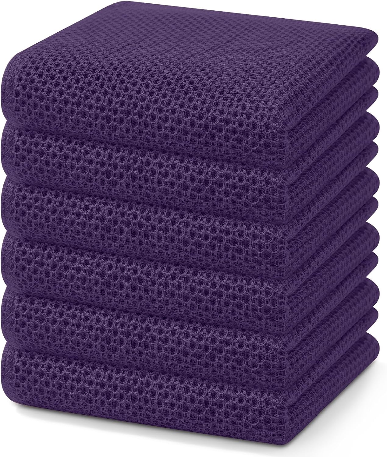 Homaxy 100% Cotton Waffle Dish Cloths