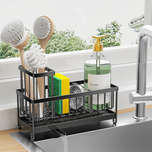 Cisily Stainless Steel Sponge & Brush Holder
