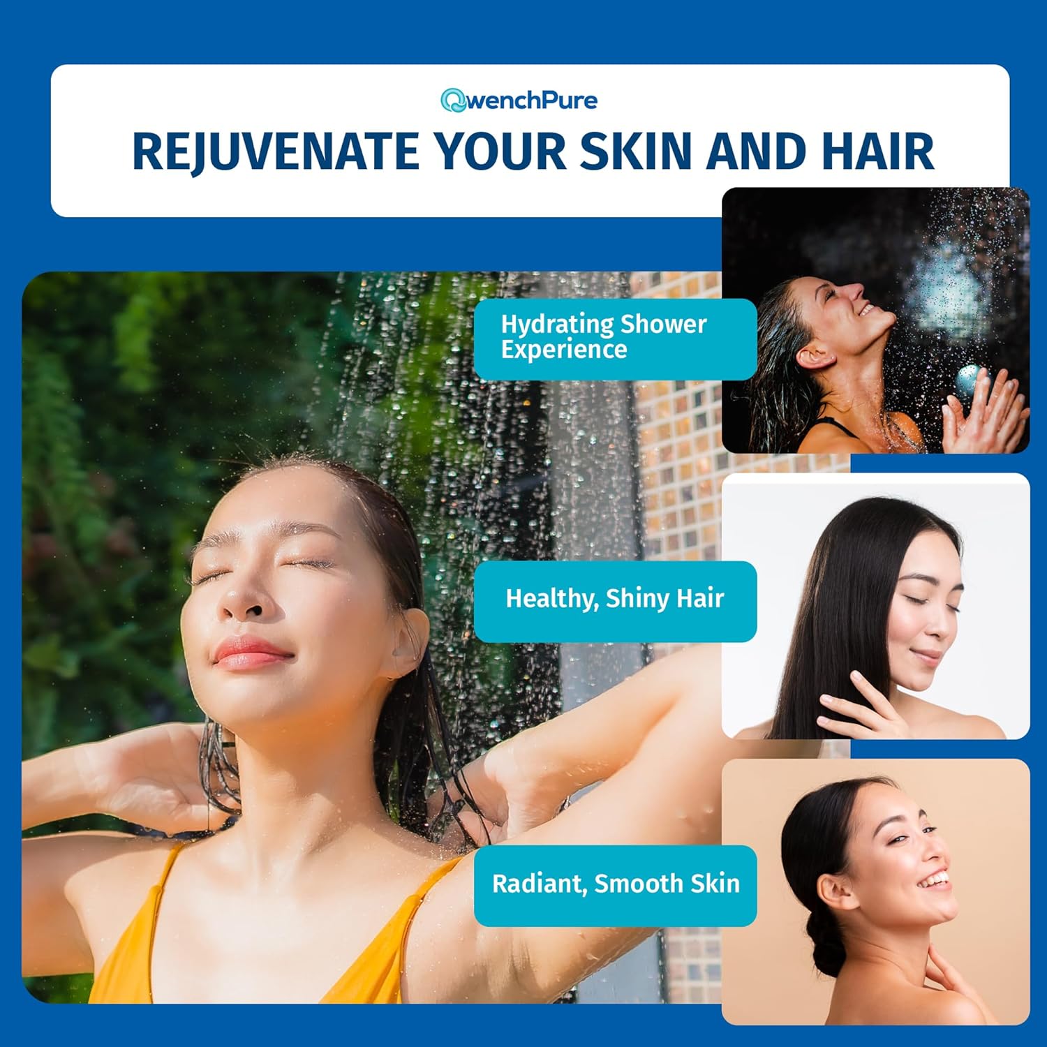 Showerhead Filter Removes Chlorine & Contaminants