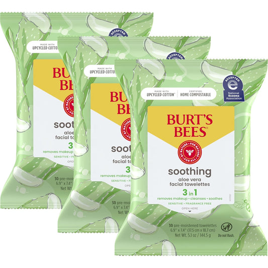 Burt's Bees Aloe Vera Face Wipes Makeup Remover