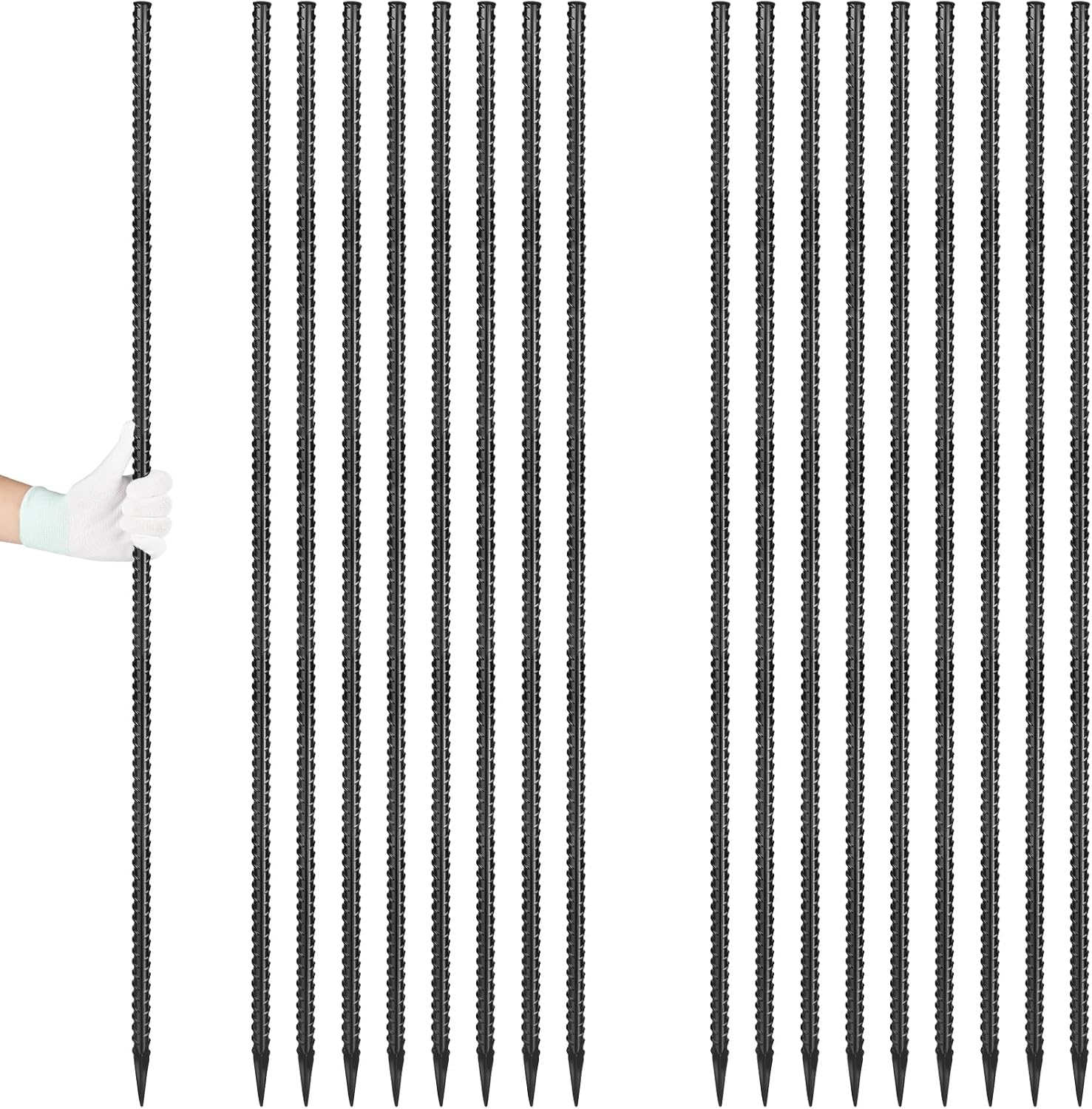 12 Inch Rebar Stakes J Hook Ground Stakes