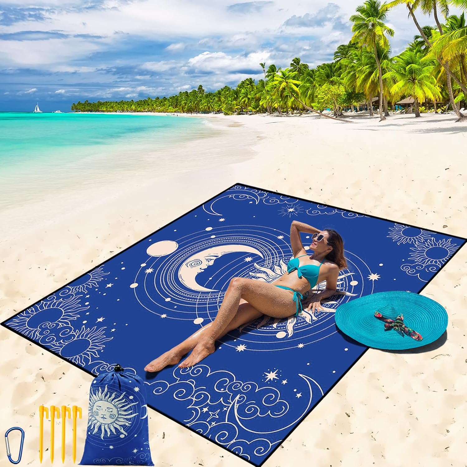 Beach Blanket Waterproof Sandproof Beach Mat