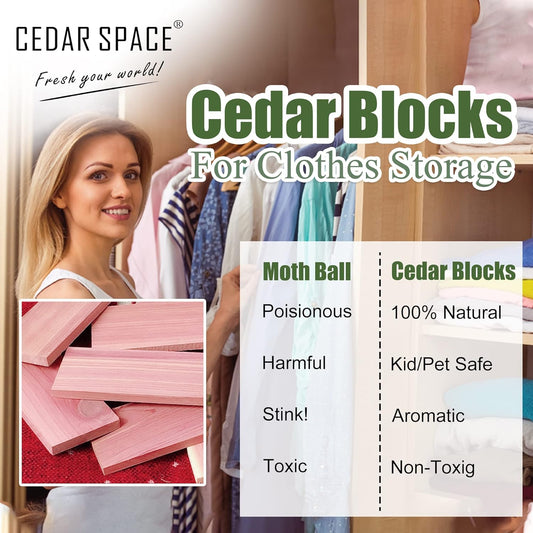 Cedar Space Cedar Blocks for Closet Storage
