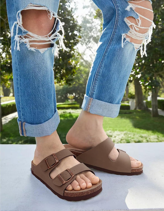 Unisex Cork Footbed Sandals – Arch Support
