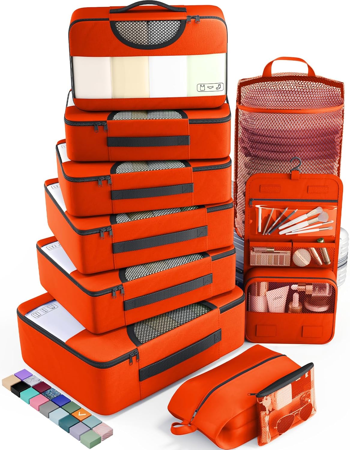 Veken Packing Cubes Set, Travel Luggage Organizers