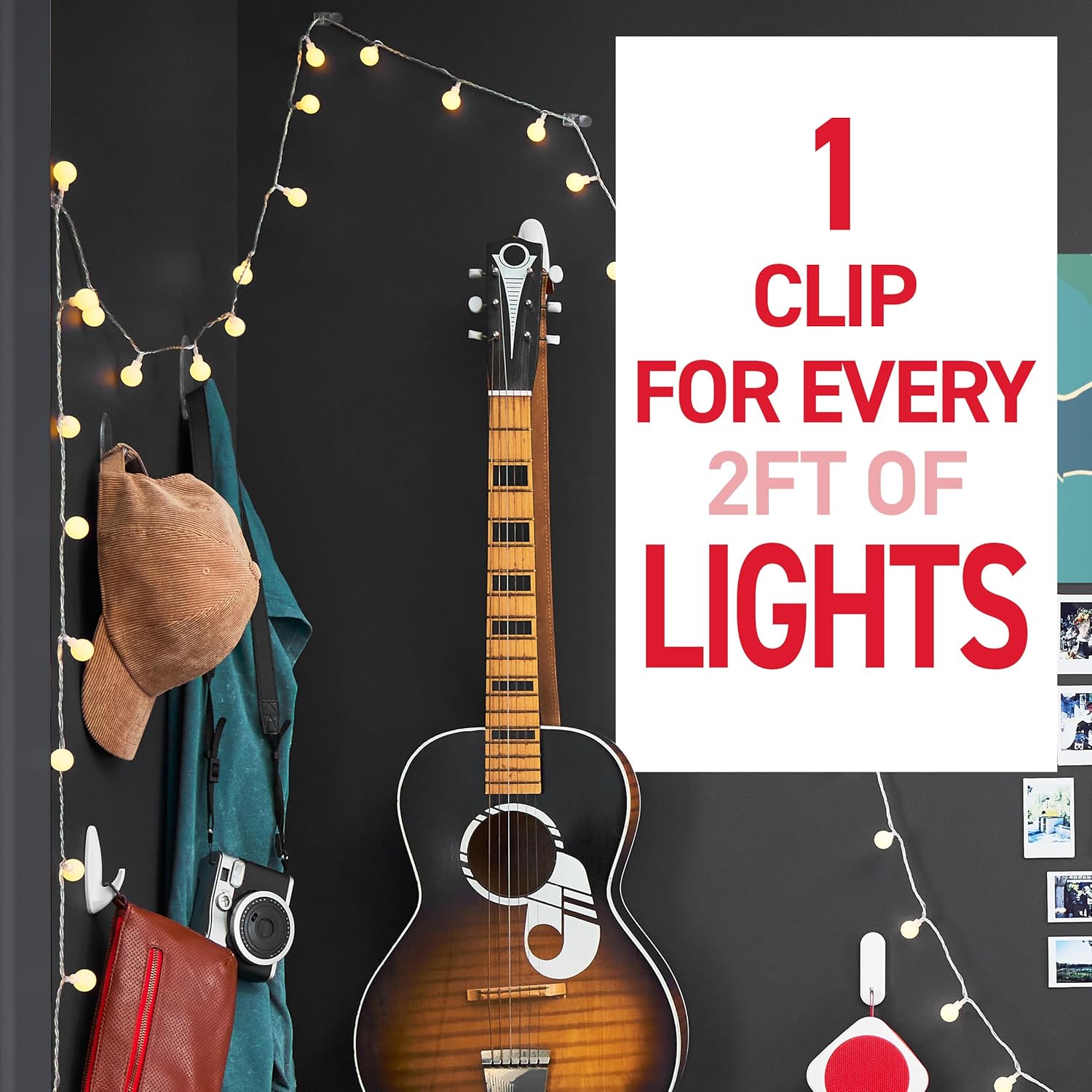 Command Indoor Mini Light Clips with Strips