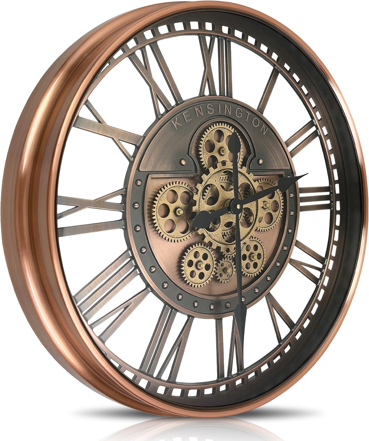 DORBOKER Real Moving Gears Wall Clock