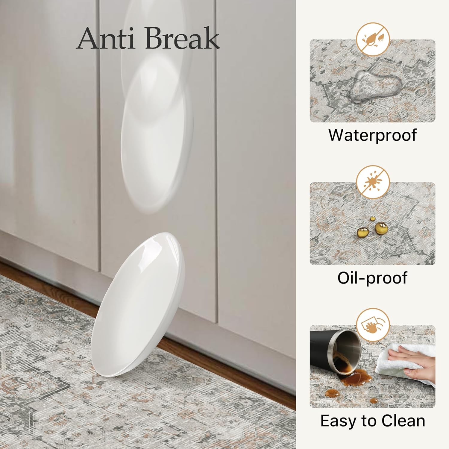 GENIMO Kitchen Mats for Floor 2PCs