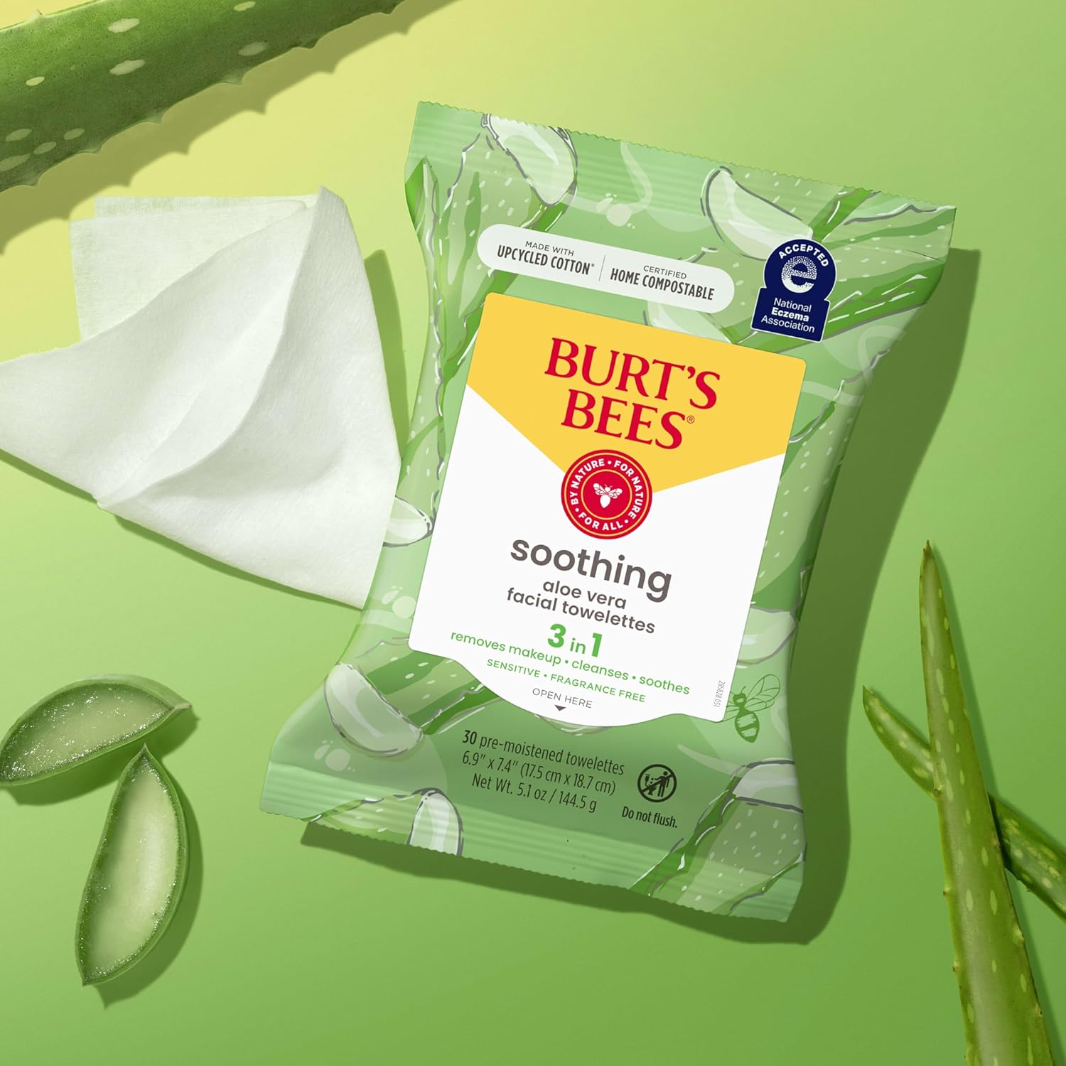 Burt's Bees Aloe Vera Face Wipes Makeup Remover