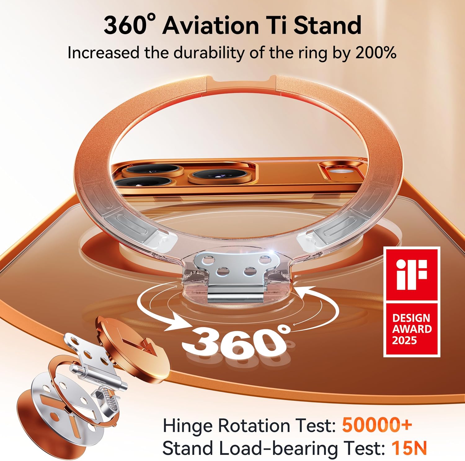 CASEKOO Cosmic Orange for iPhone 17 Pro Max Case