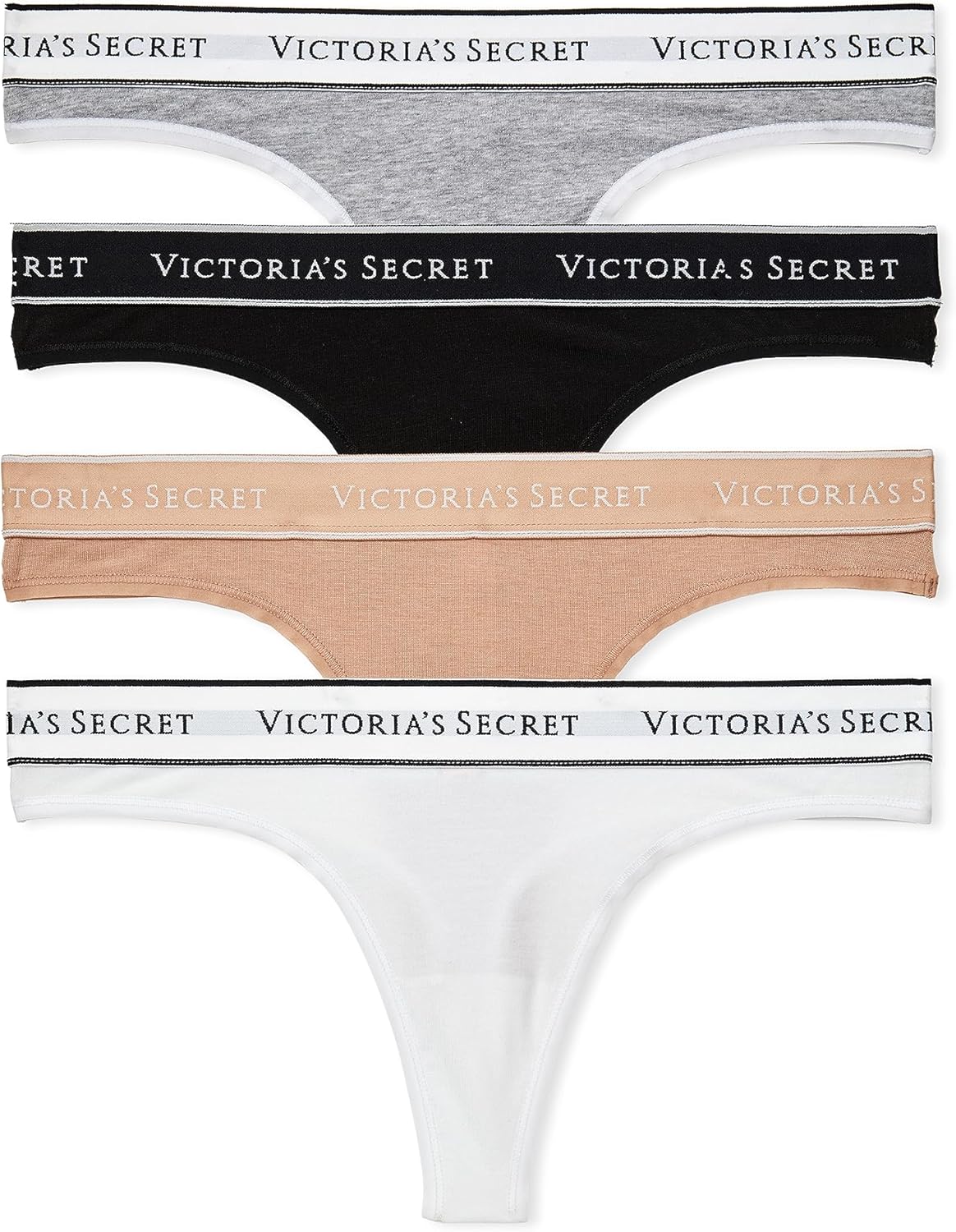 Victoria's Secret Women's Cotton Logo Thong Underwear