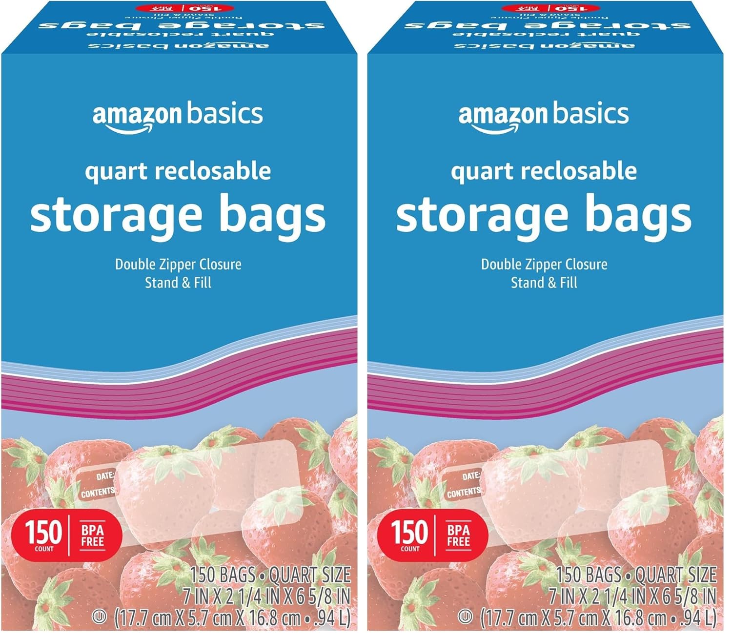 Amazon Basics Gallon Food Storage Bags