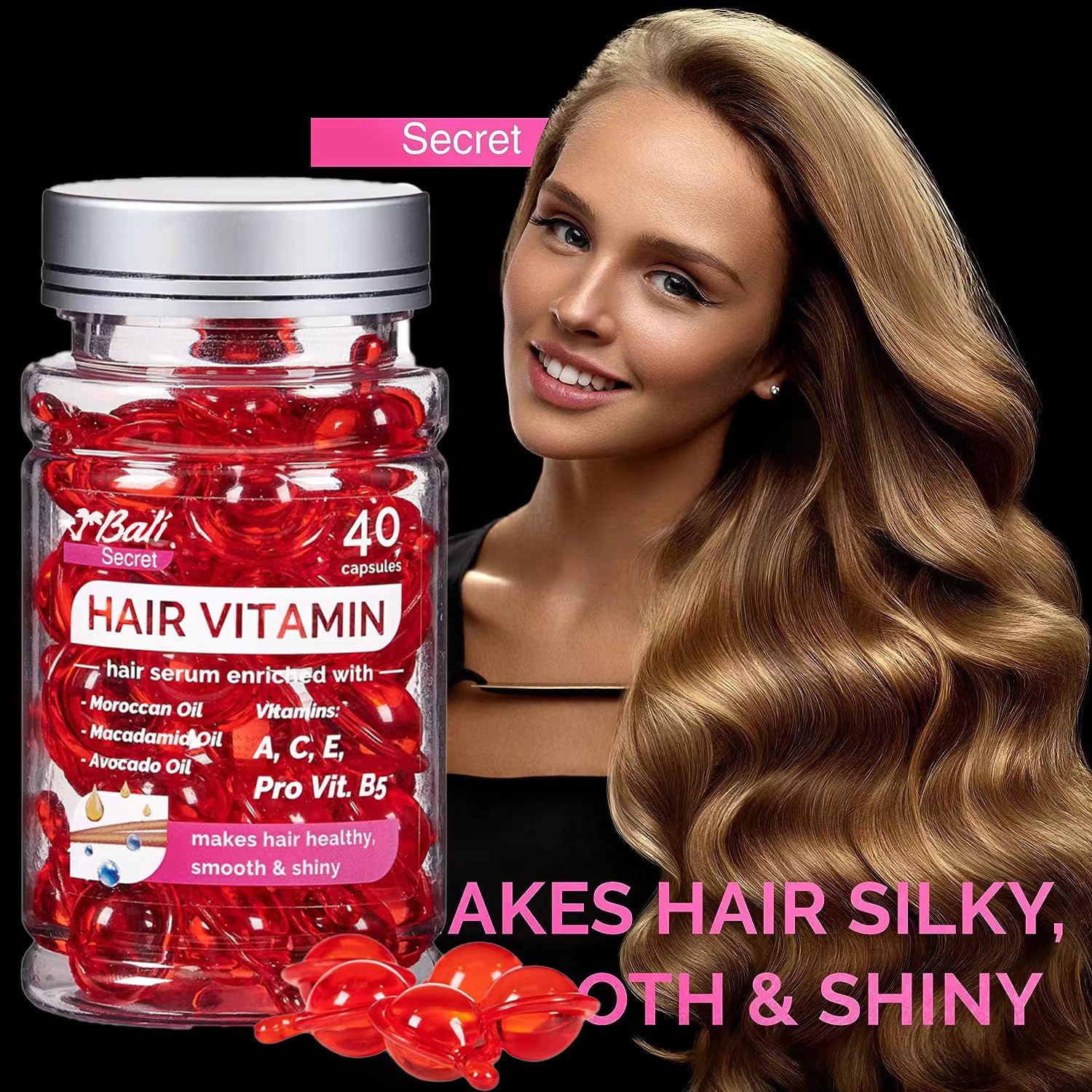 Hussell Hair Serum Capsules with Argan
