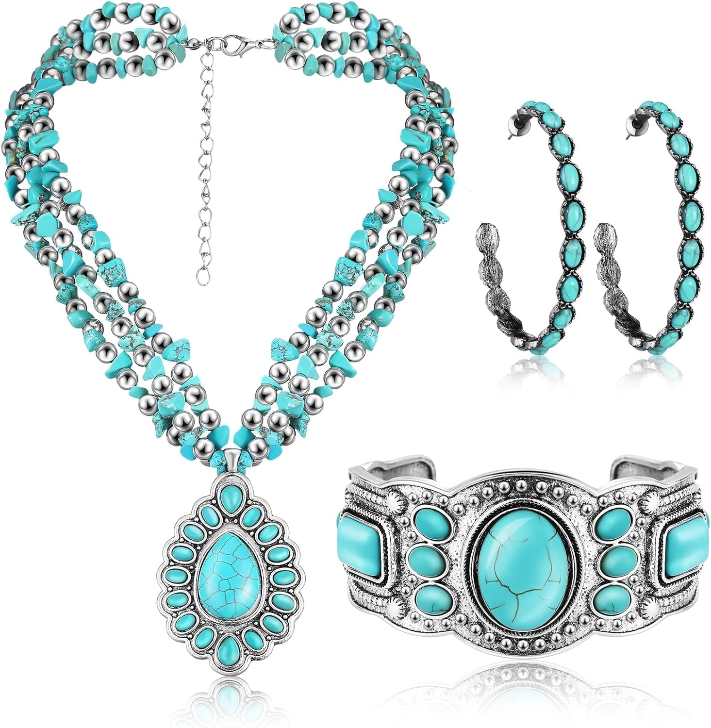 Rustic Style Boho Jewelry Set Women
