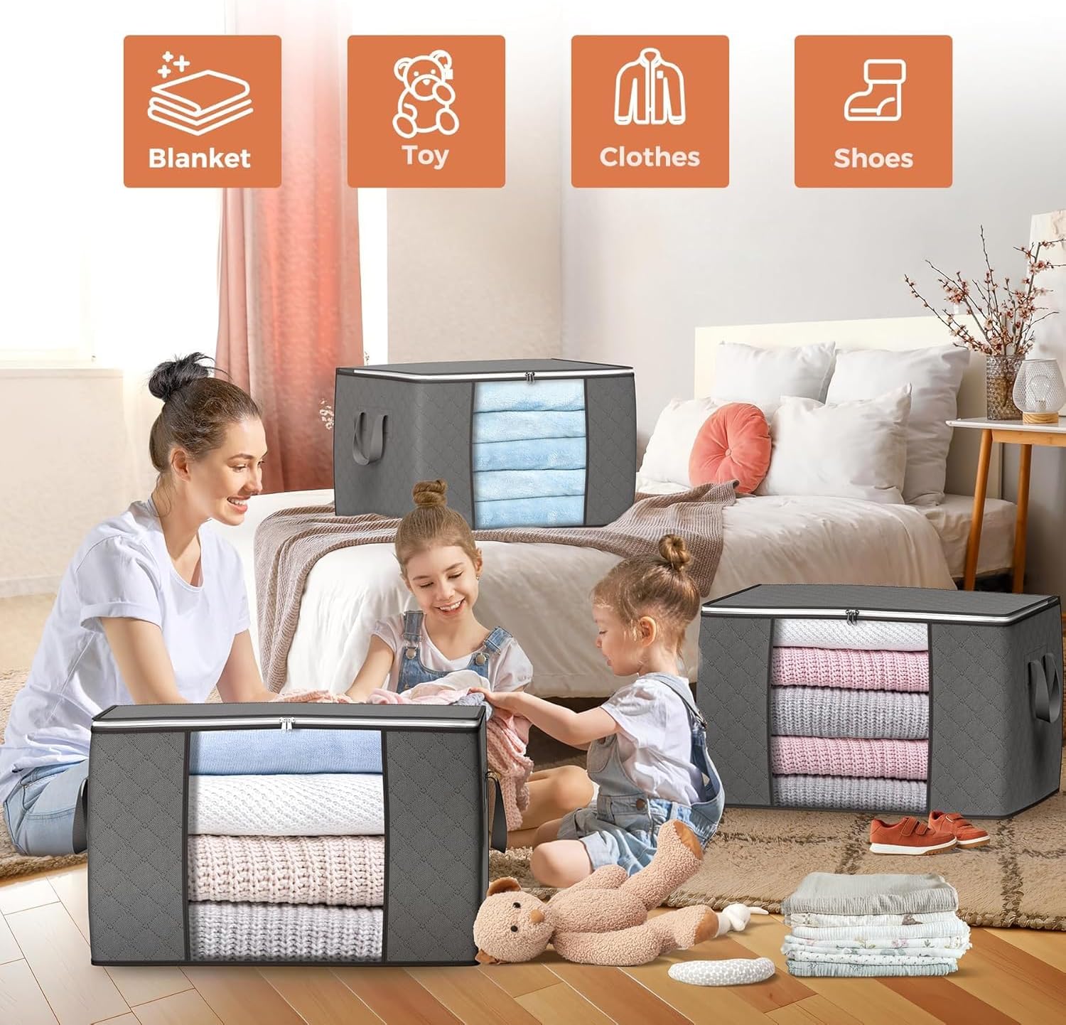 90L Large Clothes Storage Bags