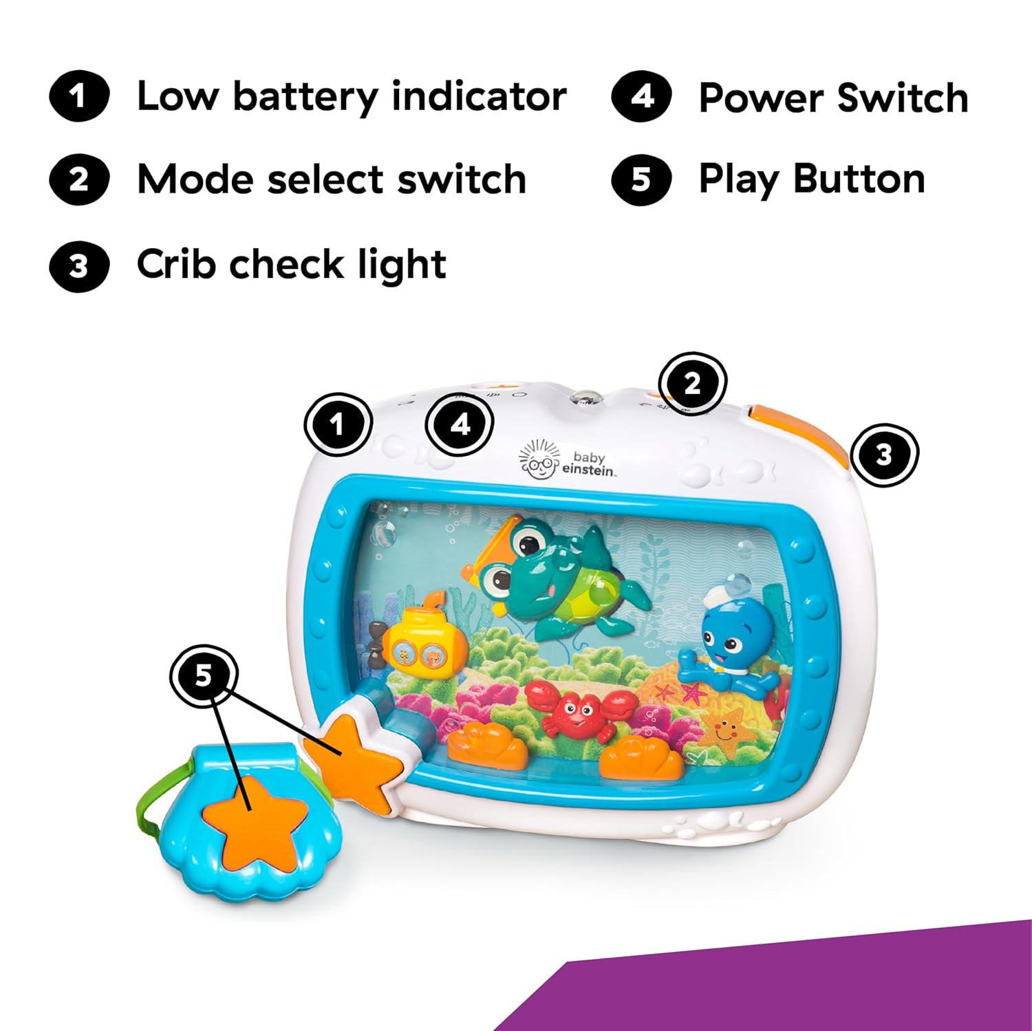 Baby Einstein Sea Dreams Soother Toy & Sound Machine