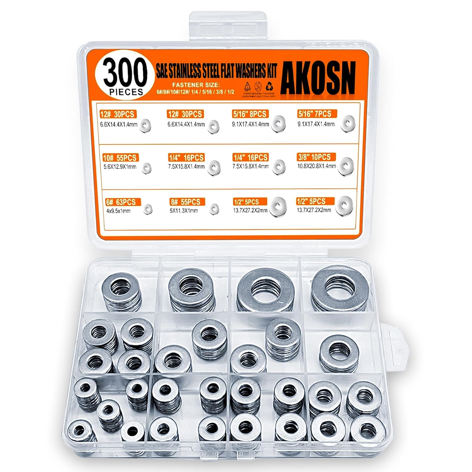 Premium Copper Crush Washer Assortment Kit