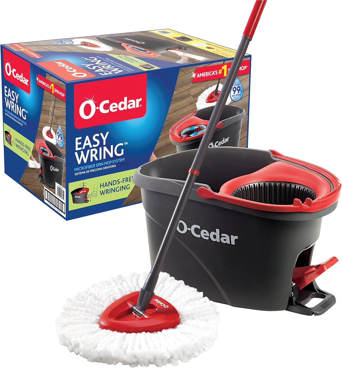 O-Cedar Spin Mop, Bucket Floor Cleaning