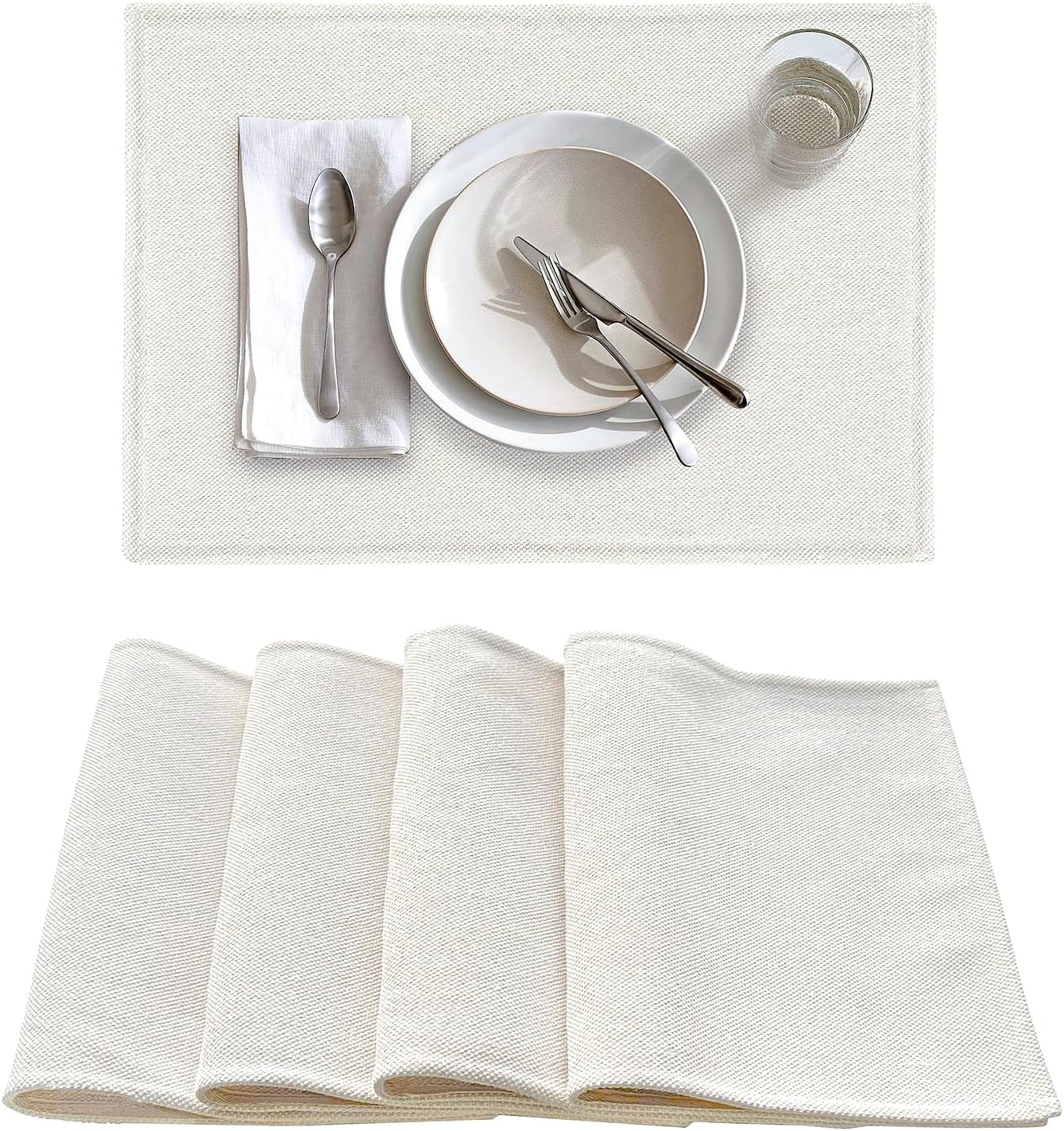 Cotton Placemats Linen Placemat Set of 6