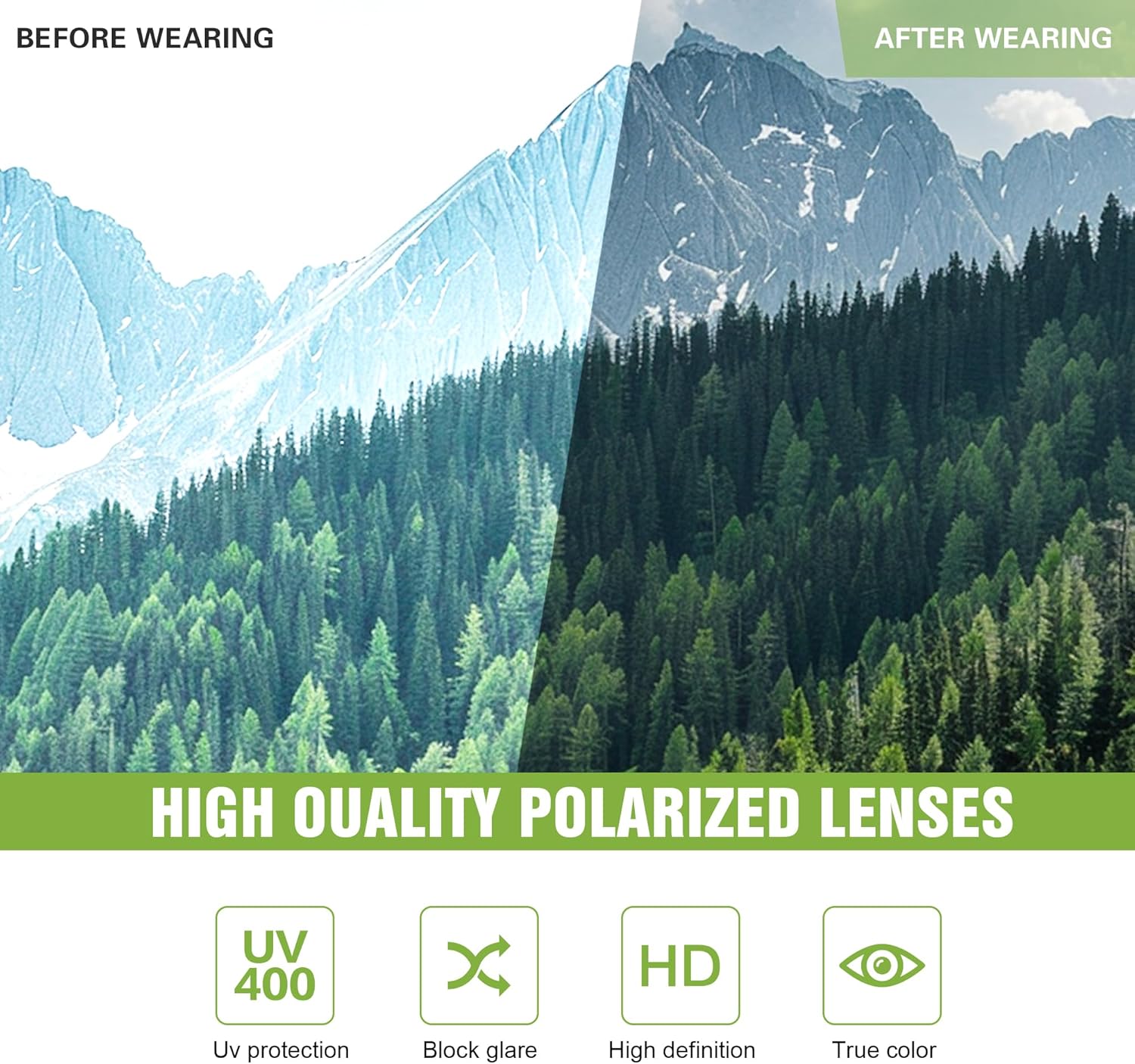 3-Pack Polarized Sports Sunglasses for Men