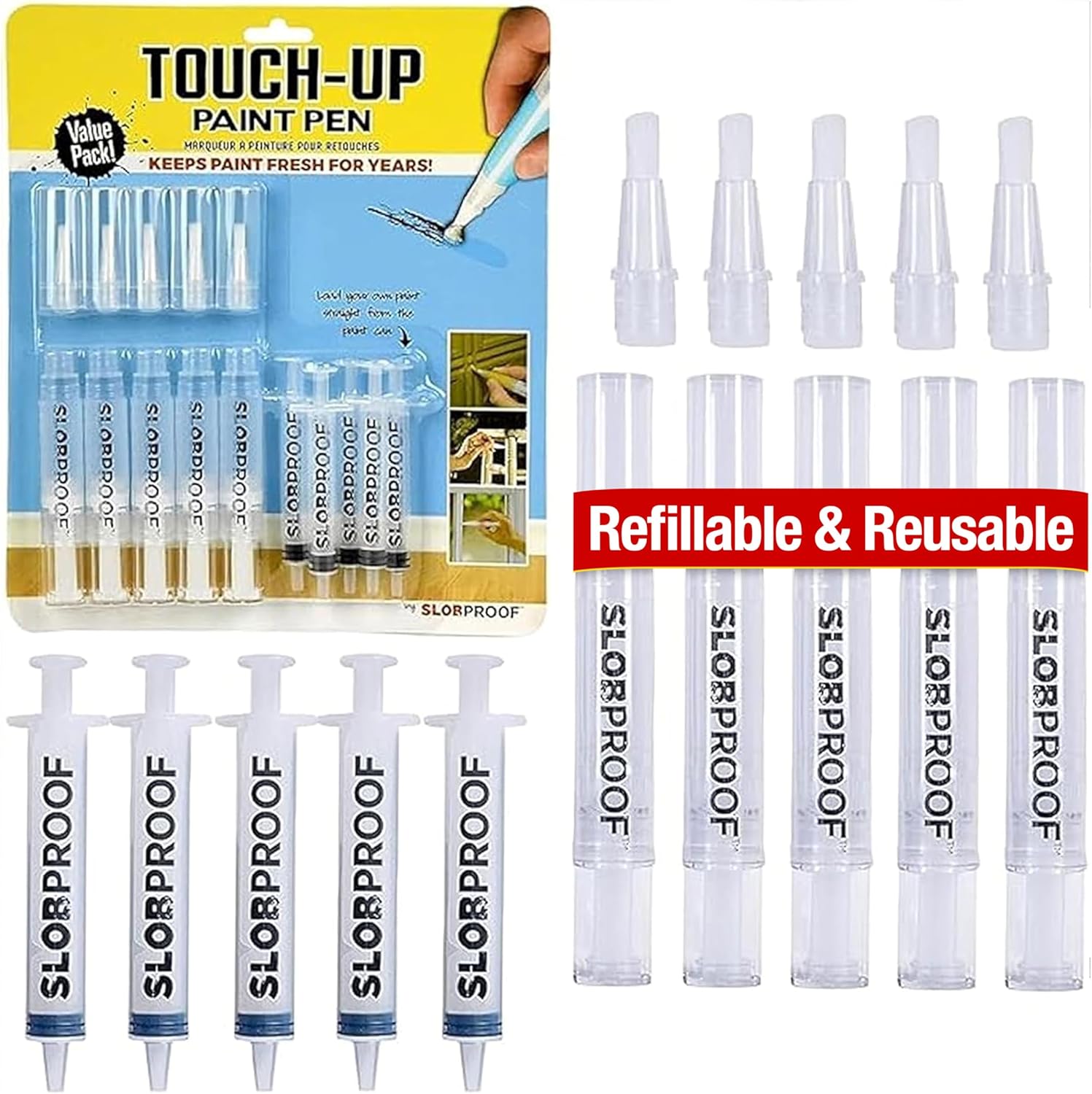 Slobproof Refillable Touch-Up Paint Pens
