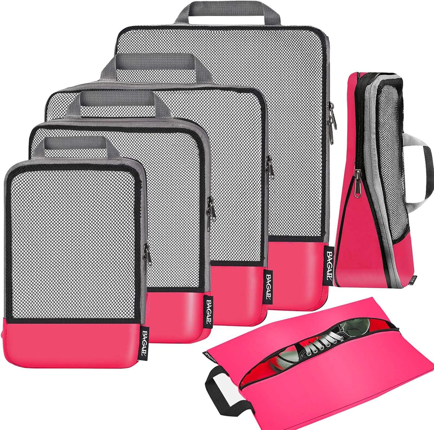 BAGAIL Compression Packing Cubes Travel Organizers