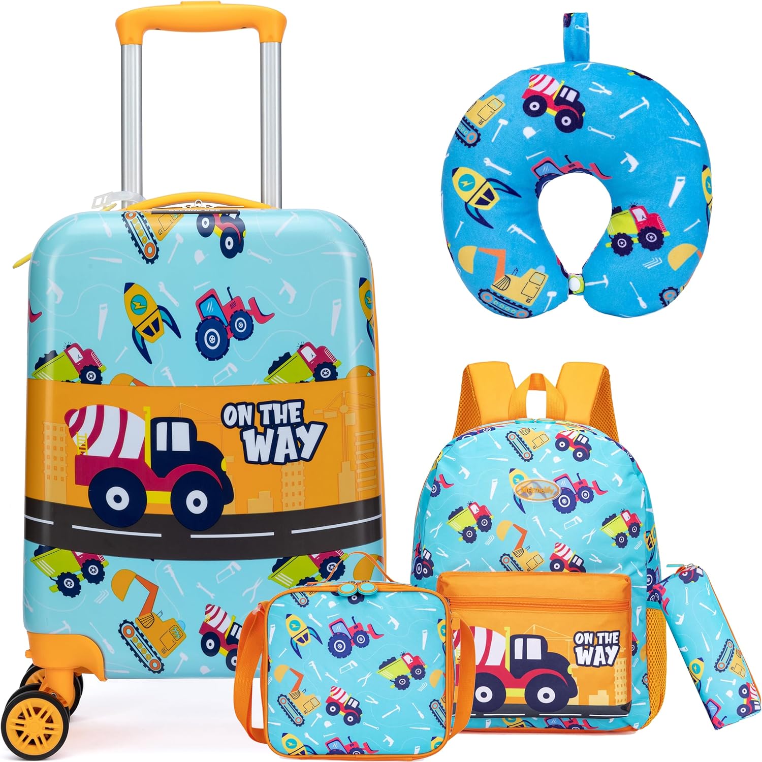 Kid’s Luggage Set 5 Piece Suitcase Set