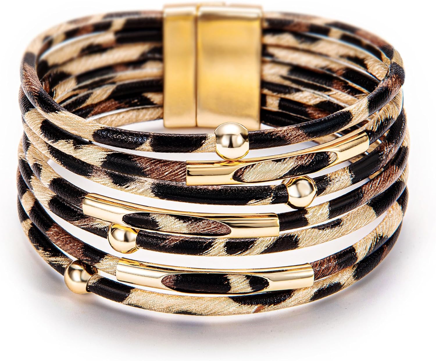 Fesciory Boho Leather Wrap Bracelet Women