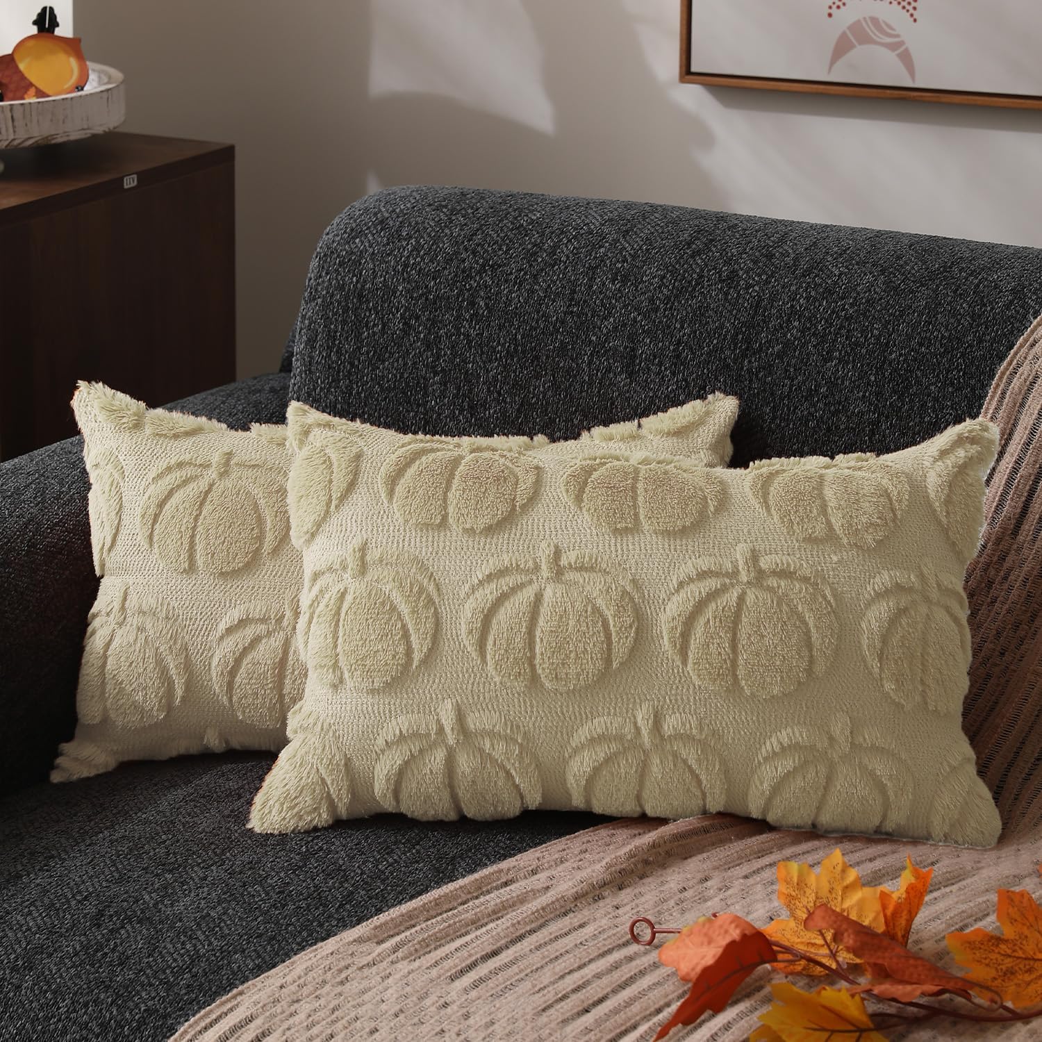 DFXSZ Fall Pillow Covers 18x18 Set of 2 Fall Decorations