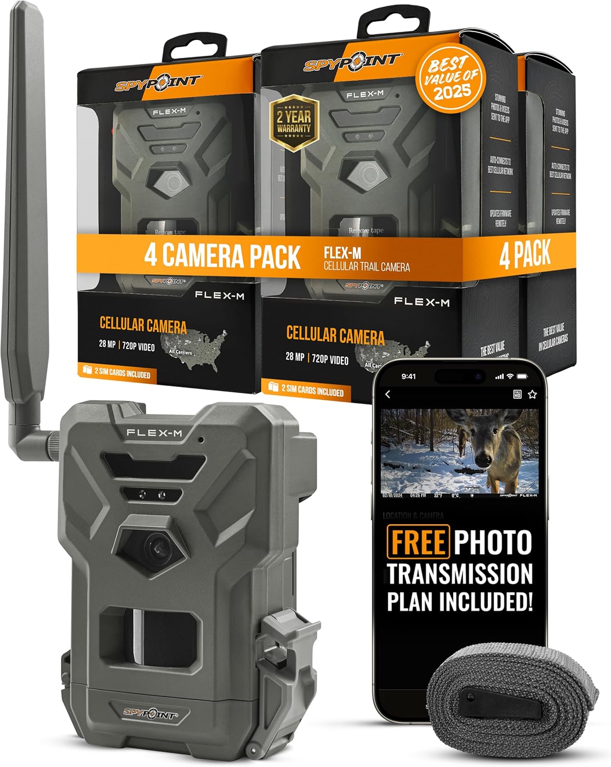 SPYPOINT Flex-M Cellular Trail Cameras