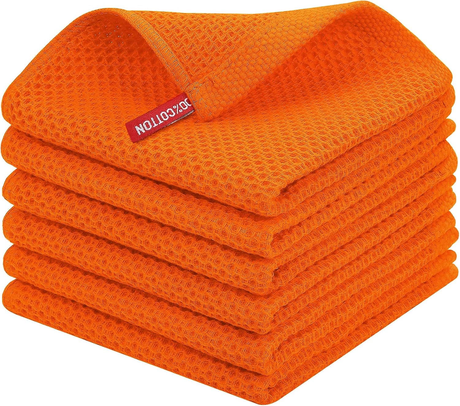 Homaxy 100% Cotton Waffle Dish Cloths