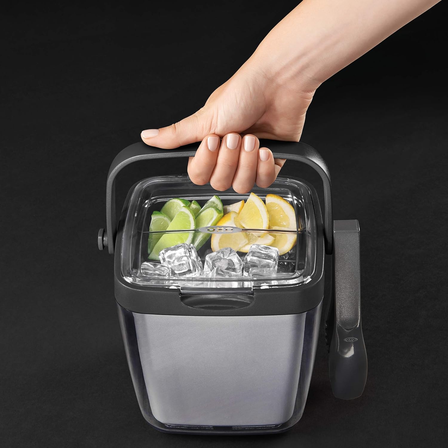 OXO Good Grips Double Wall Ice Bucket with Garnish Tray