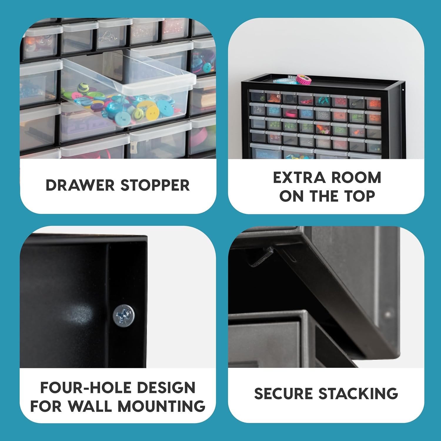 IRIS USA Screw Tool Organizer Small Parts Cabinet