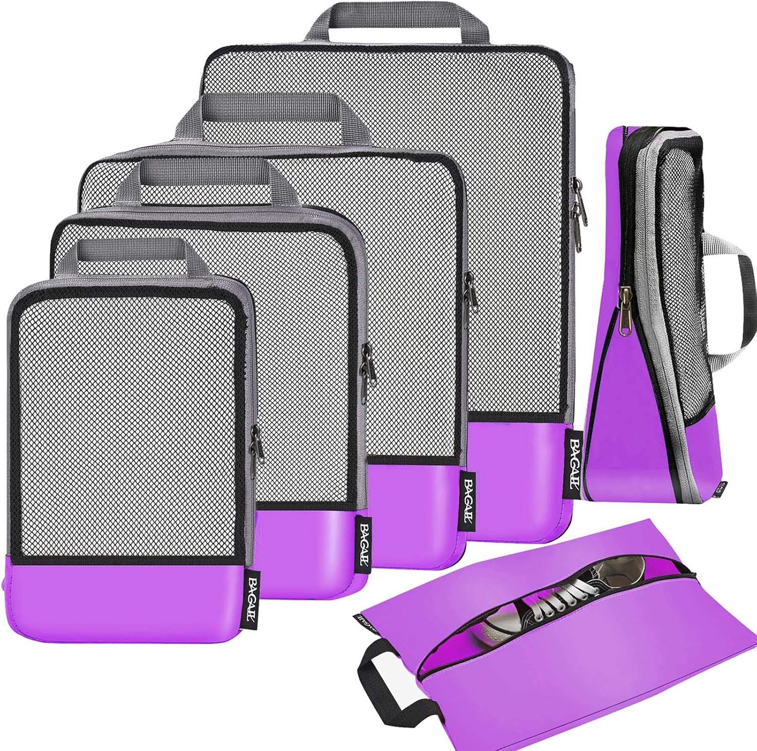 BAGAIL Compression Packing Cubes Travel Organizers