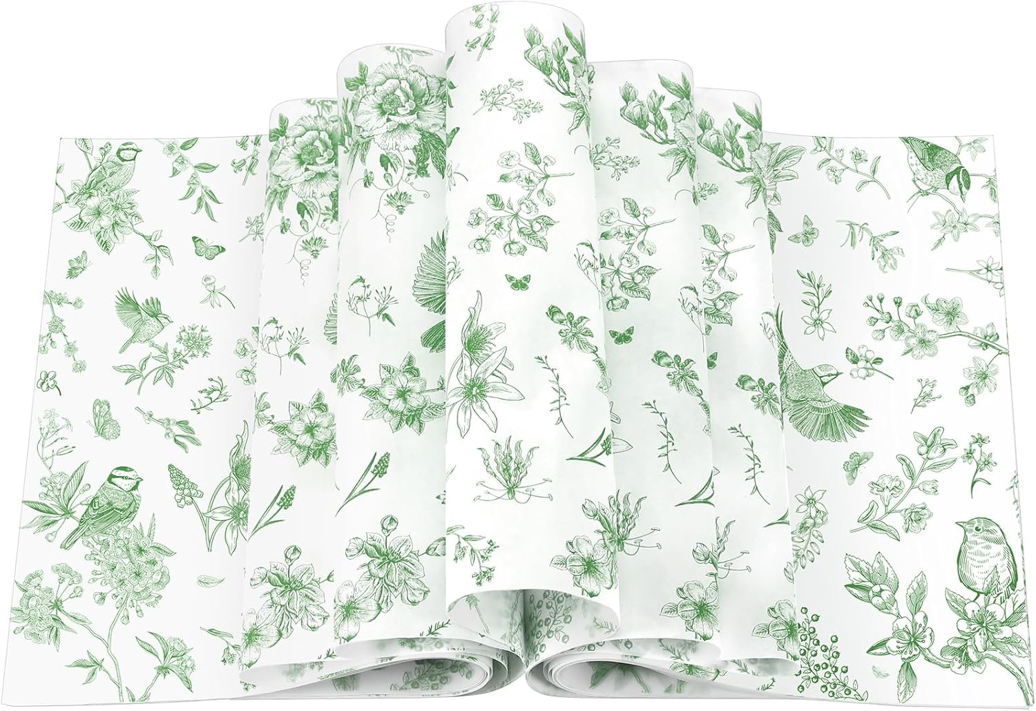 Floral Wax Paper Sheet for Food Chinoiserie