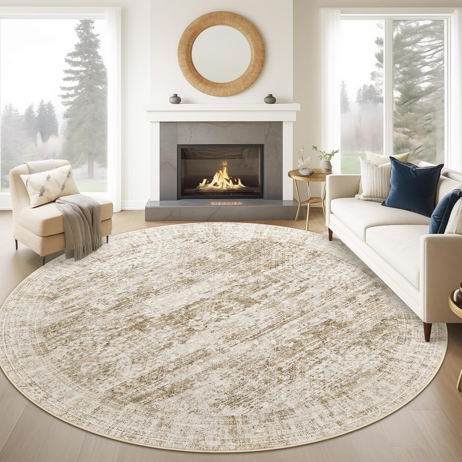 Washable Area Rug Large Soft Rugs for Living Room