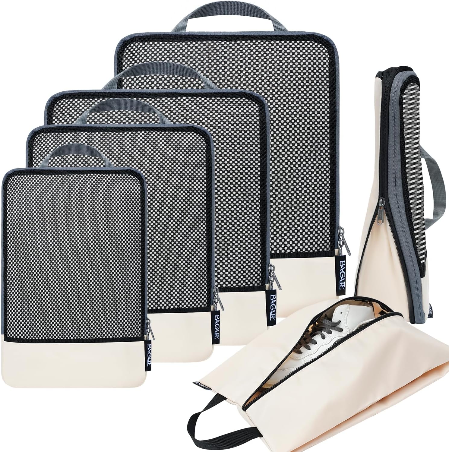BAGAIL Compression Packing Cubes Travel Organizers