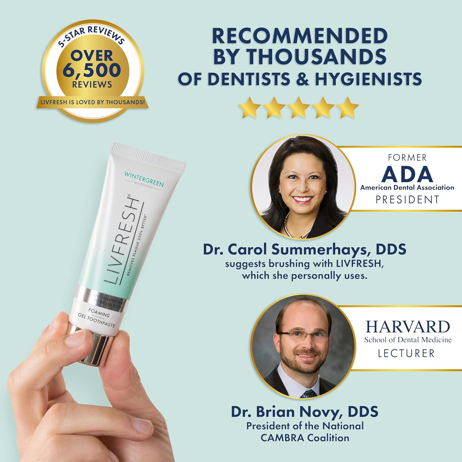 LIVFRESH Toothpaste Gel Clinically Proven to Remove